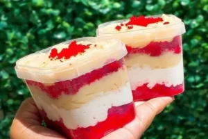 Receita de bolo no pote de red velvet com cream cheese
