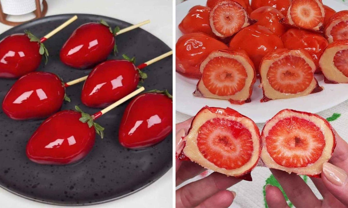 Aprenda a fazer essa deliciosa receita viral: morango do amor.
