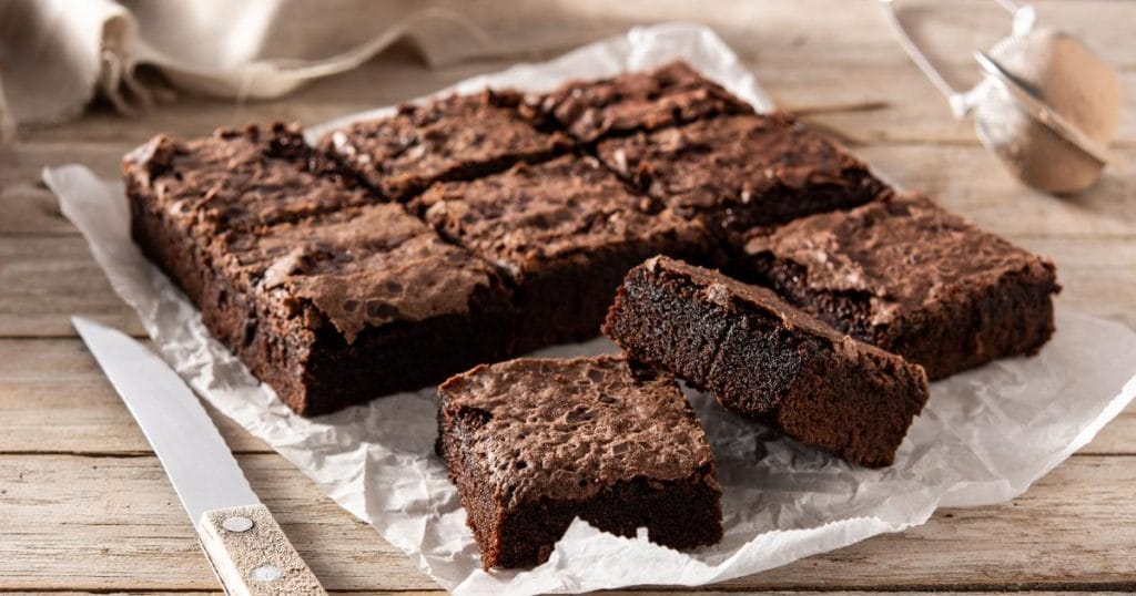 Receita de brownie: quase um bolo