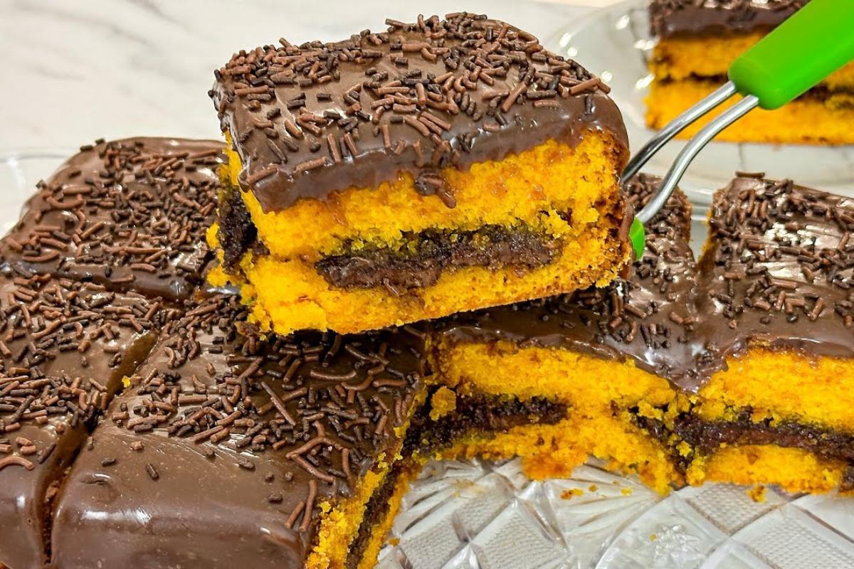 Receita de bolo de cenoura simples