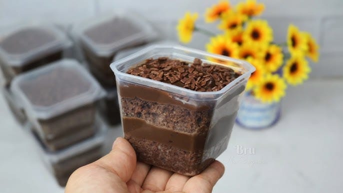 Receita de bolo de pote de chocolate para vender