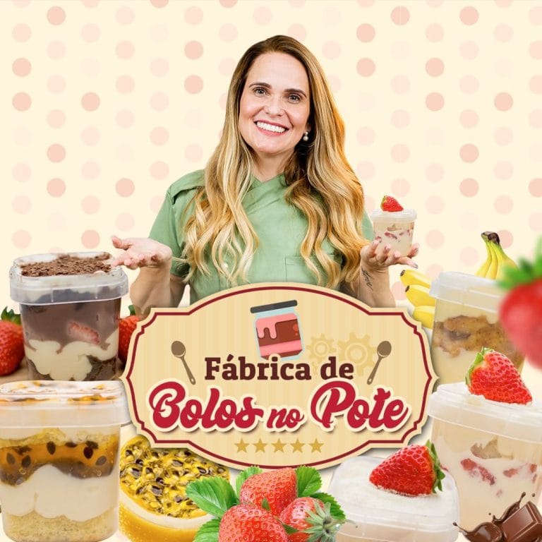 Aprenda com a Chef Isis Alvarez as técnicas e receitas para criar bolos no pote deliciosos e lucrativos, prontos para sua confeitaria online.